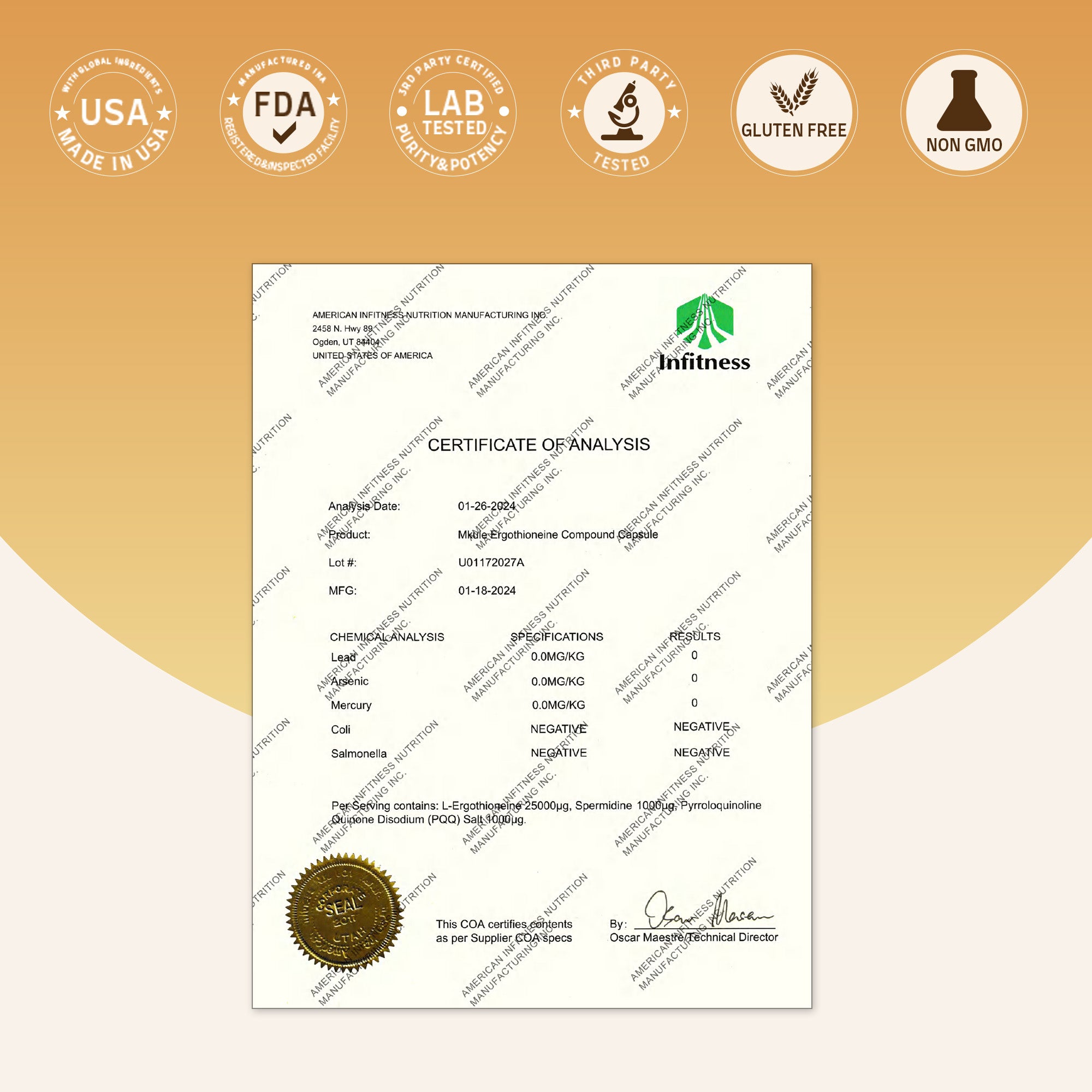 MKULE® Ergothionein Anti-Aging Kapseln