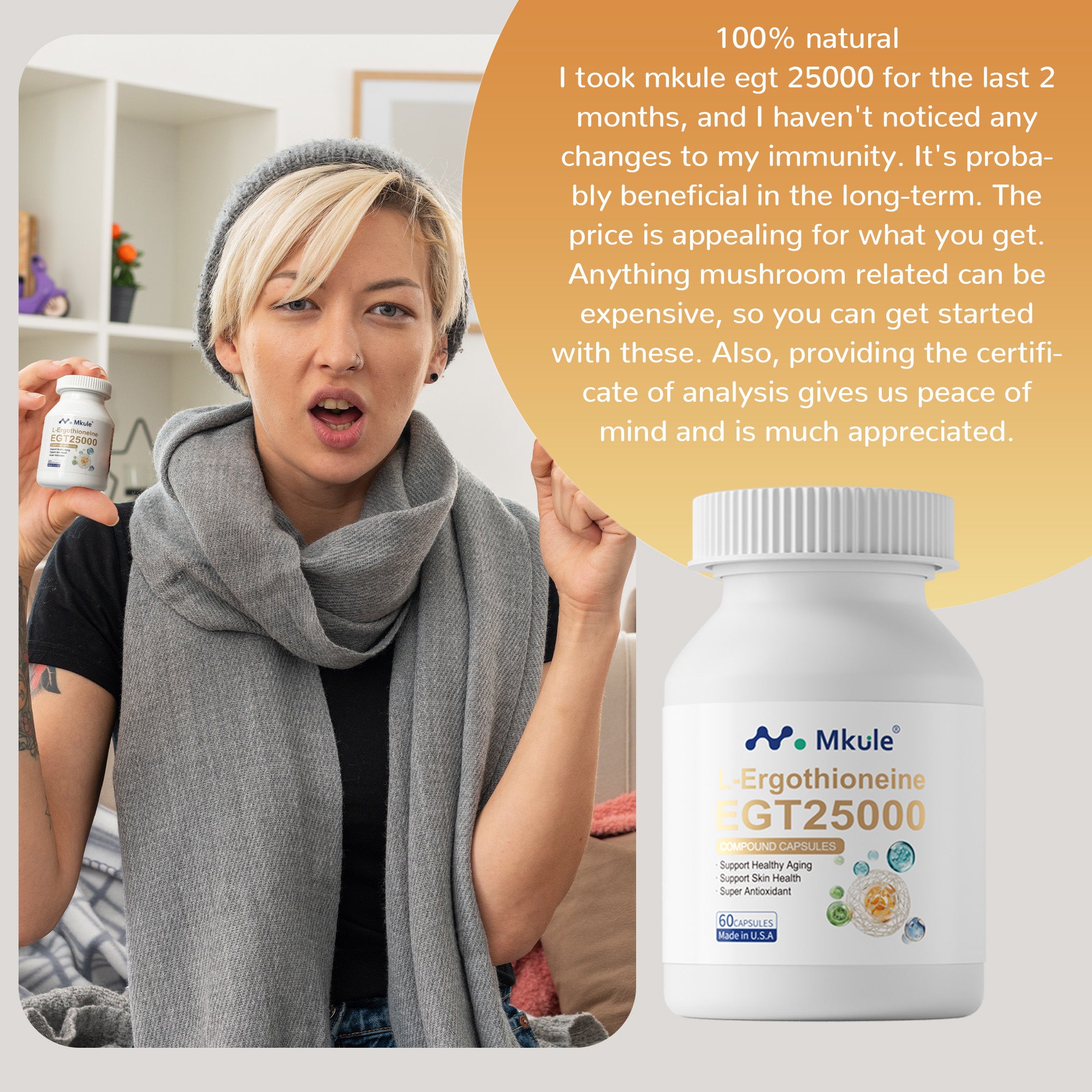 MKULE® Ergothionein Anti-Aging Kapseln